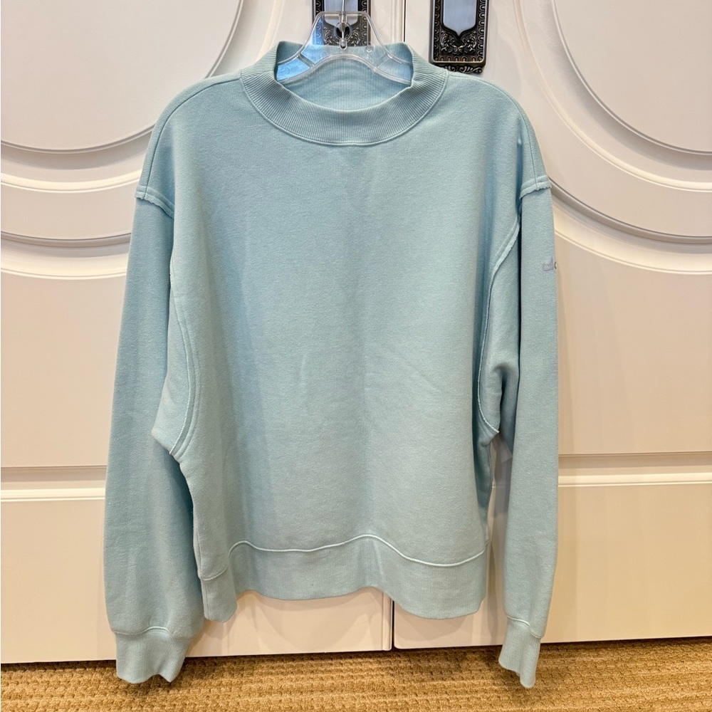 Alo Blue Crewneck, Size Medium